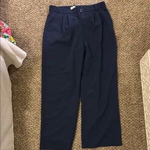 Abercrombie & Fitch Women's Navy Trousers